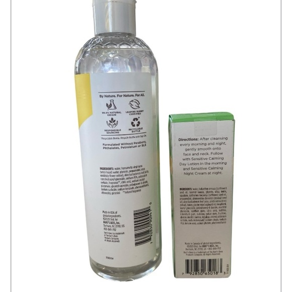 Burt's Bees Hydrating Toner and Calming Serum with aloe and rice milk set - Picture 2 of 7